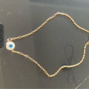 Gold Evil Eye Necklace
